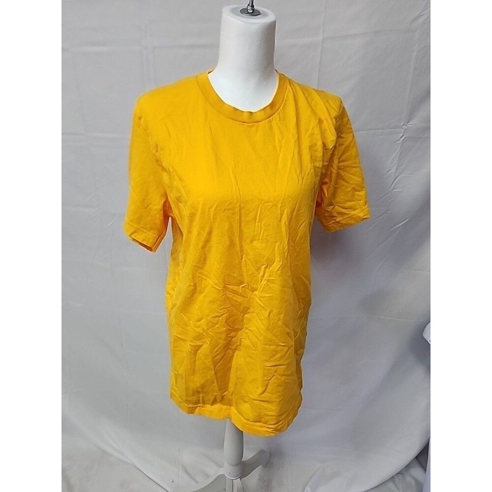 Bella Canvas Yellow Tee Shirt Cotton Large